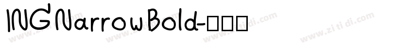 ING Narrow Bold字体转换